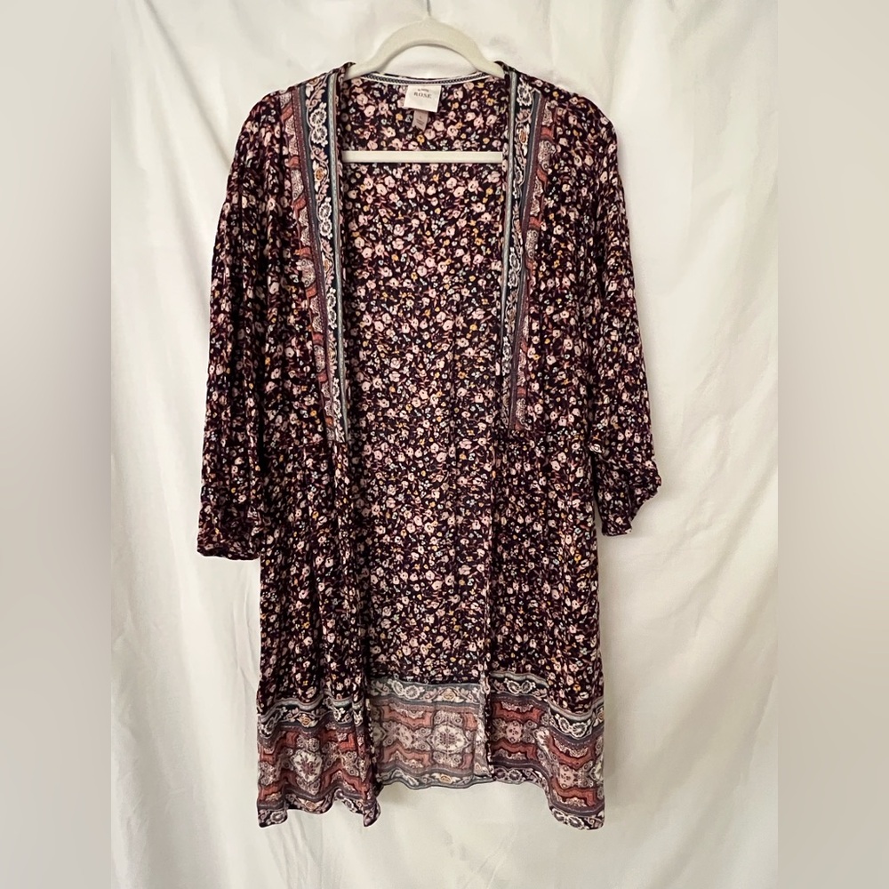 Knox Rose Multicolor Floral Kimono